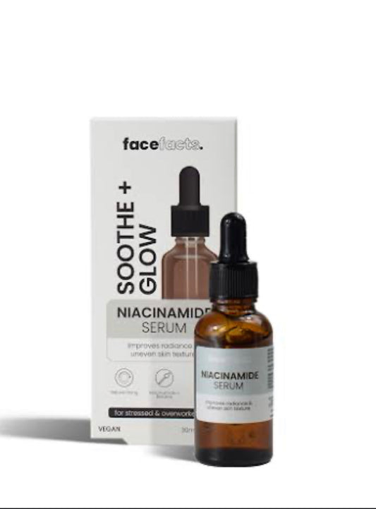 Face Facts Soothe & Glow Niacinamide Serum. 30ml